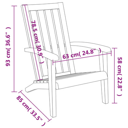 Garden Adirondack Chair Polypropylene