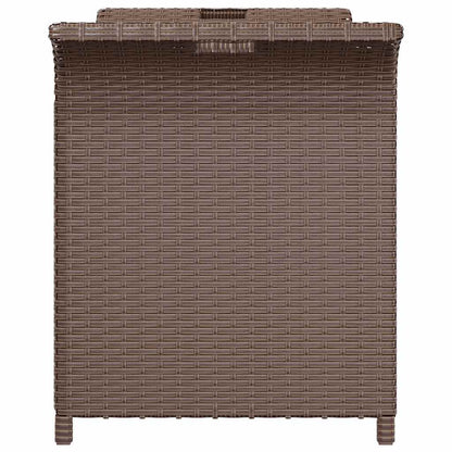 Garden Bench With Cushion Poly Rattan