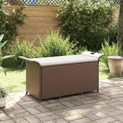 Garden Bench With Cushion Poly Rattan