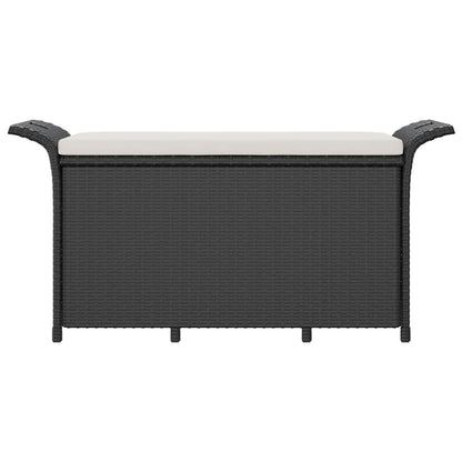 Garden Bench With Cushion Poly Rattan