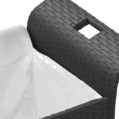 Garden Bench With Cushion Poly Rattan