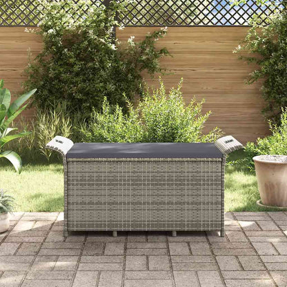 Garden Bench With Cushion Poly Rattan