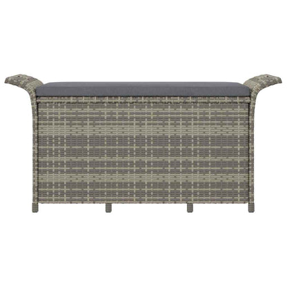 Garden Bench With Cushion Poly Rattan