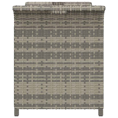 Garden Bench With Cushion Poly Rattan