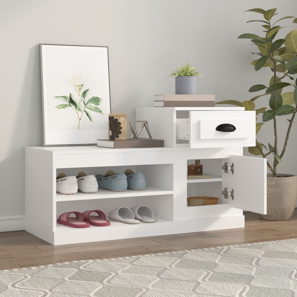 Shoe Cabinet 100X42X60 Cm Engineered Wood