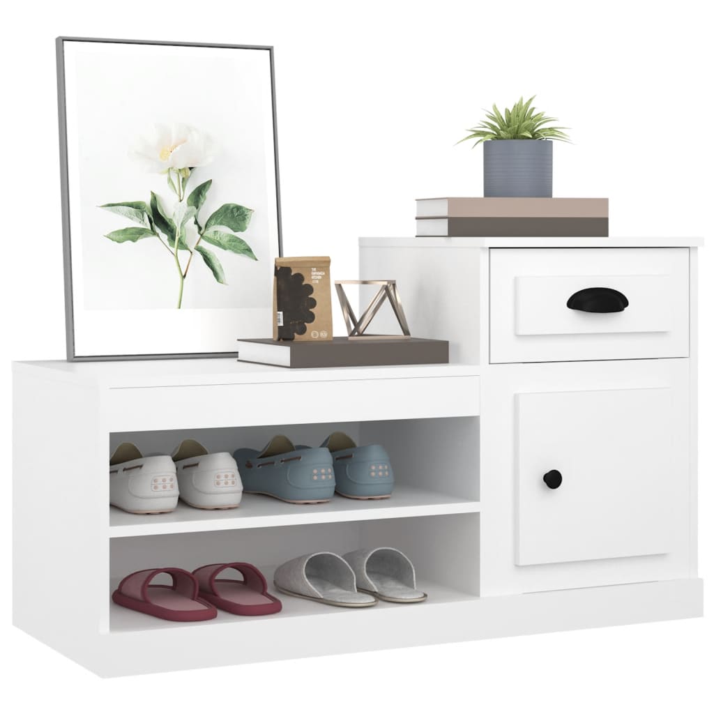 Shoe Cabinet 100X42X60 Cm Engineered Wood