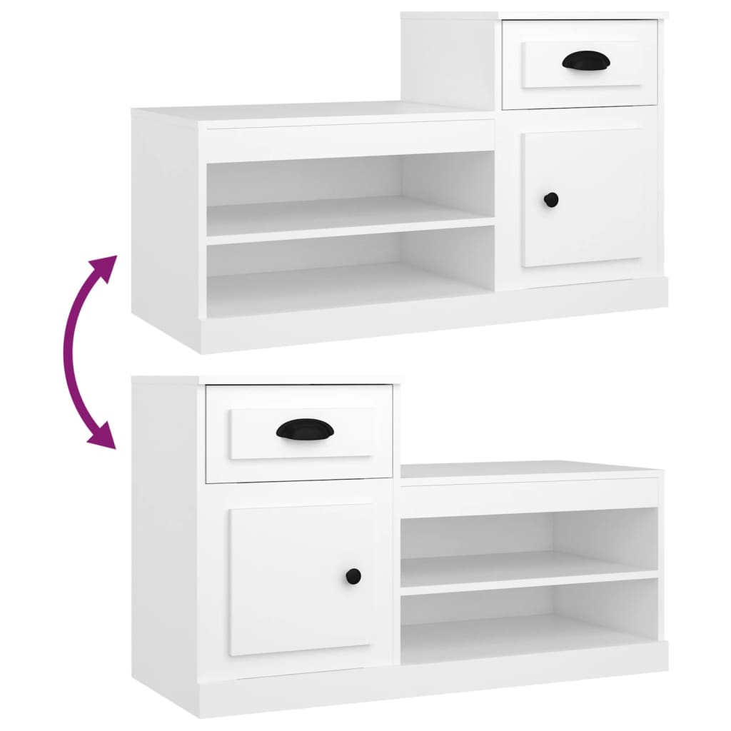 Shoe Cabinet 100X42X60 Cm Engineered Wood