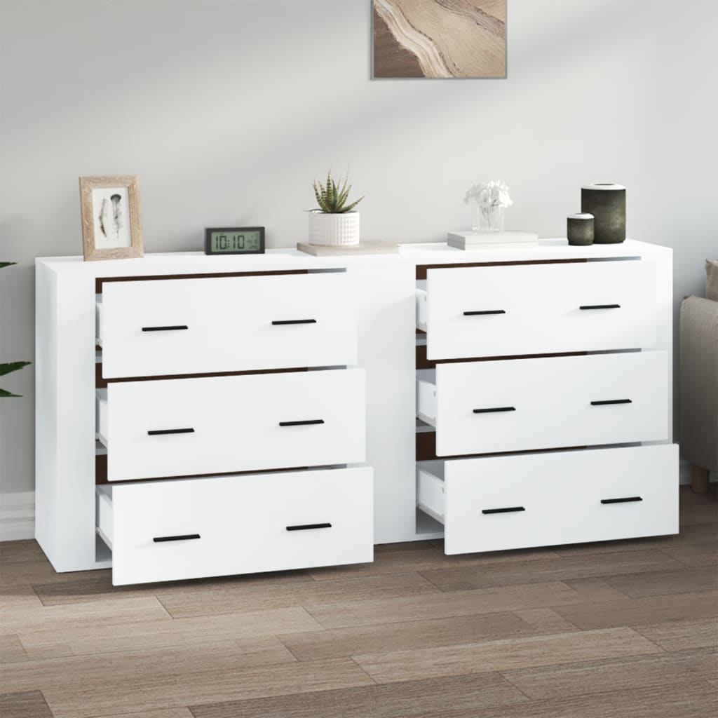 Sideboards 2 Pcs Engineered Wood