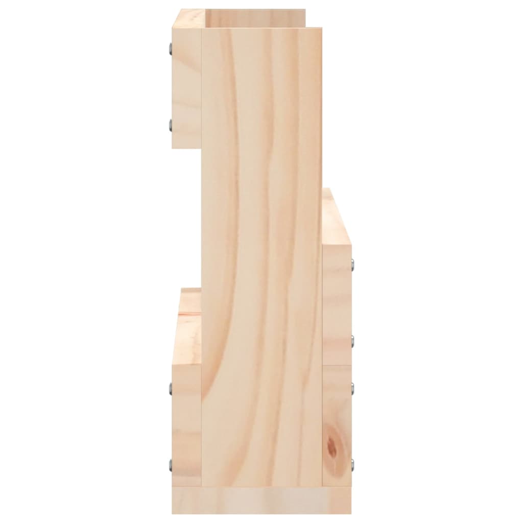 Wall-Mounted Shoe Racks 2 Pcs 59X9X23 Cm Solid Wood Pine
