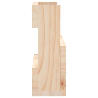 Wall-Mounted Shoe Racks 2 Pcs 59X9X23 Cm Solid Wood Pine