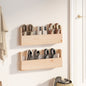 Wall-Mounted Shoe Racks 2 Pcs 59X9X23 Cm Solid Wood Pine