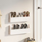 Wall-Mounted Shoe Racks 2 Pcs 59X9X23 Cm Solid Wood Pine