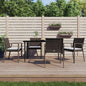 Garden Chairs With Cushions 2 Pcs 56.5X57X83 Cm Poly Rattan