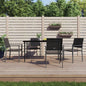 Garden Chairs 2 Pcs Black 54X62.5X89 Cm Poly Rattan