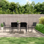 Garden Chairs 2 Pcs Black 54X62.5X89 Cm Poly Rattan
