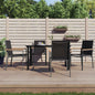 Garden Chairs 2 Pcs Black 55X61.5X90 Cm Textilene And Steel