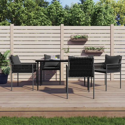 Garden Chairs With Cushions 2 Pcs 54X61X83 Cm Poly Rattan