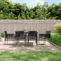 Garden Chairs With Cushions 2 Pcs Black 54X60.5X83.5 Cm Poly Rattan