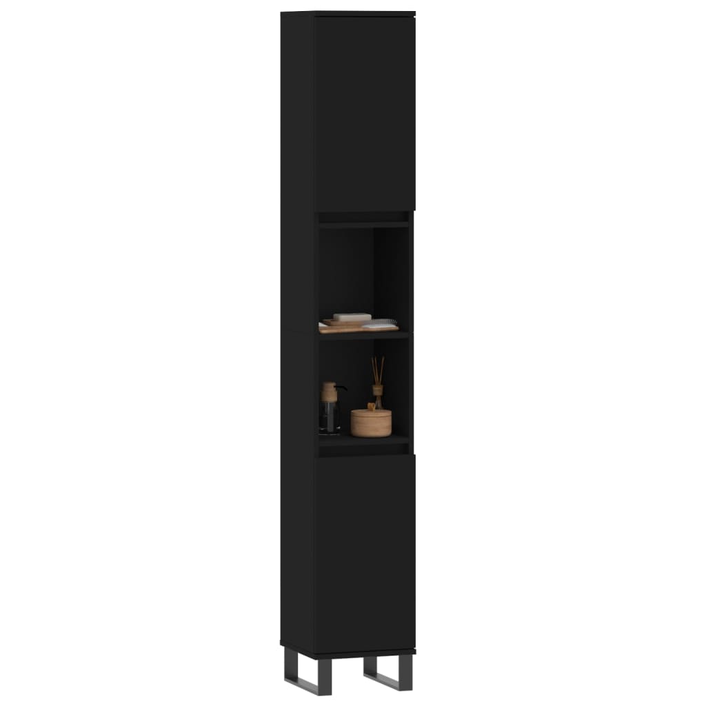 Bathroom Cabinet 30X30X190 Cm Engineered Wood