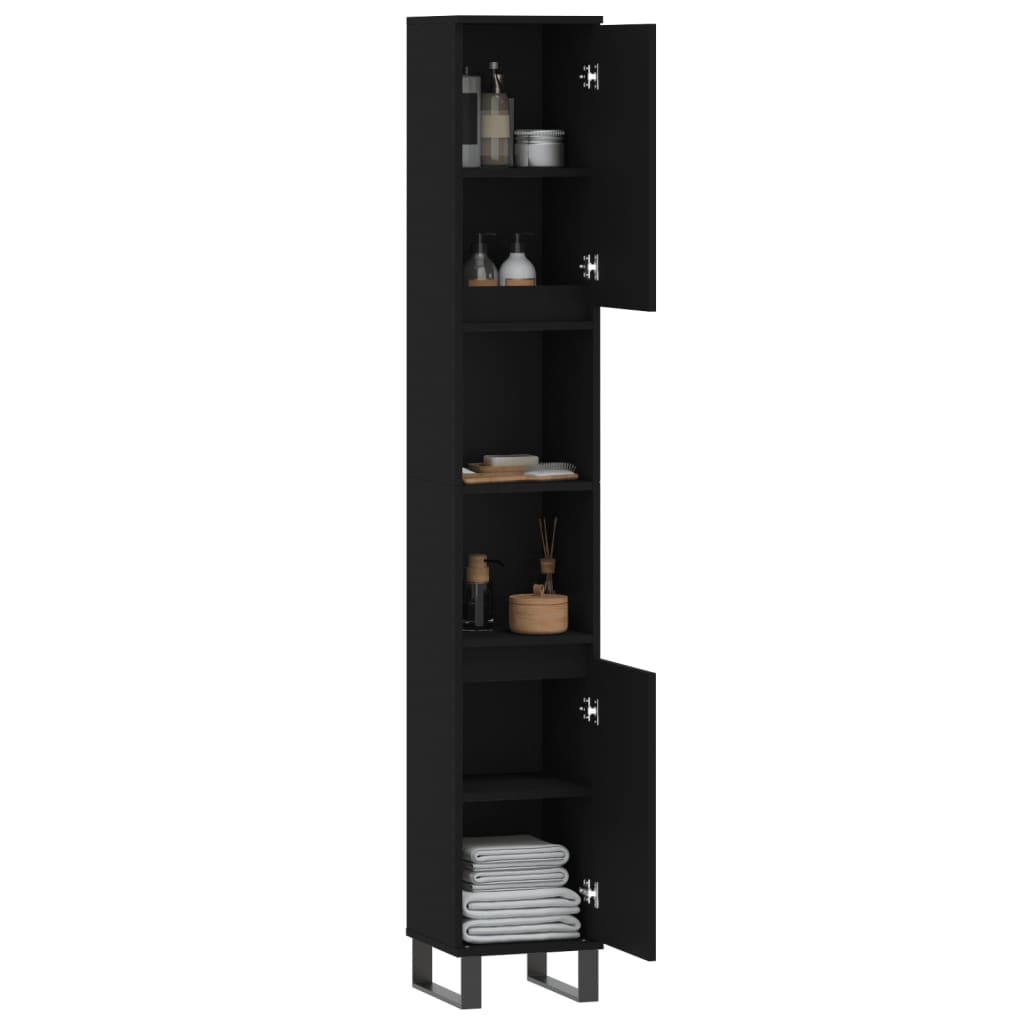 Bathroom Cabinet 30X30X190 Cm Engineered Wood