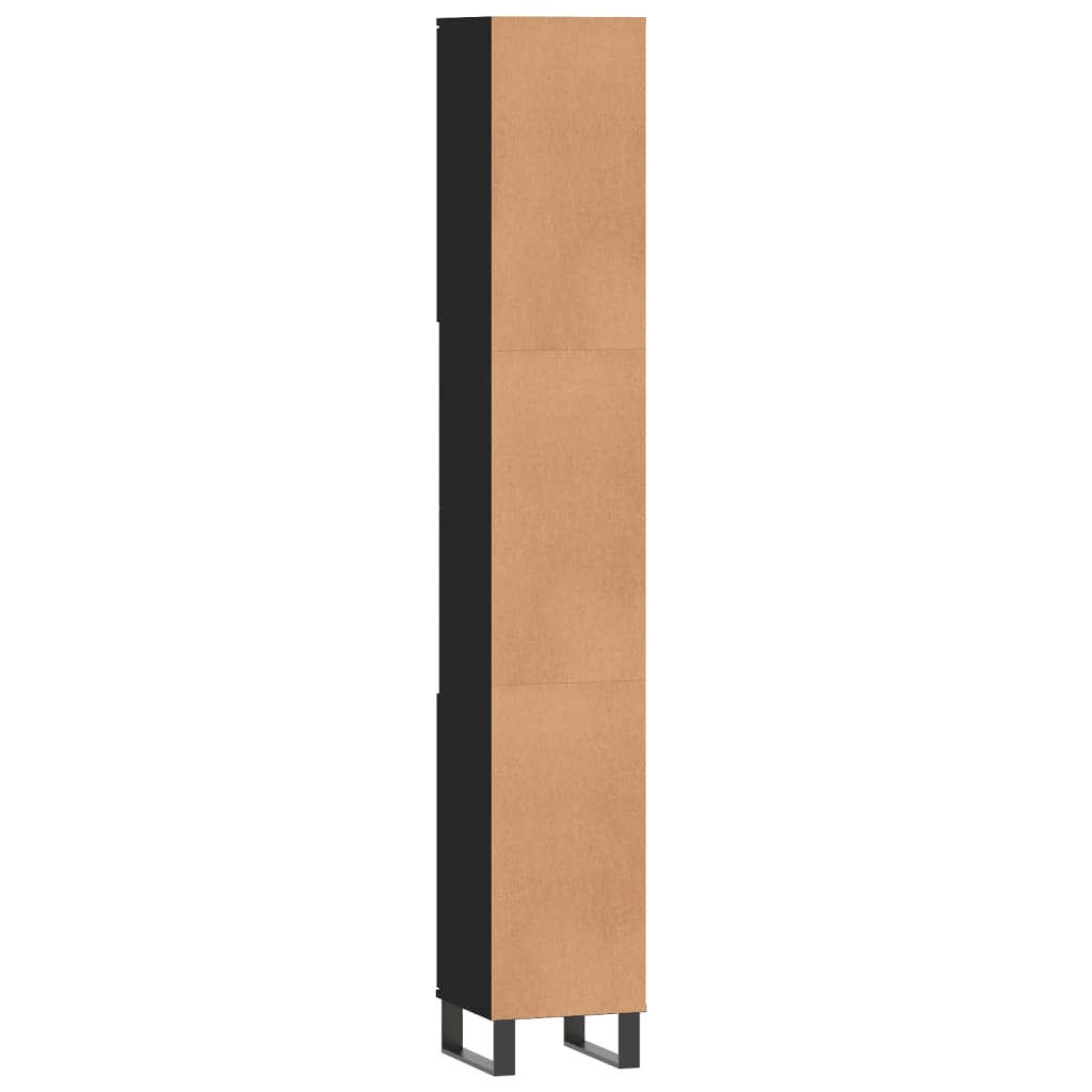 Bathroom Cabinet 30X30X190 Cm Engineered Wood