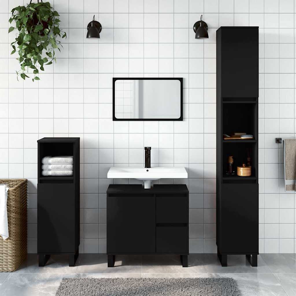 Bathroom Cabinet 65X33X60 Cm Engineered Wood