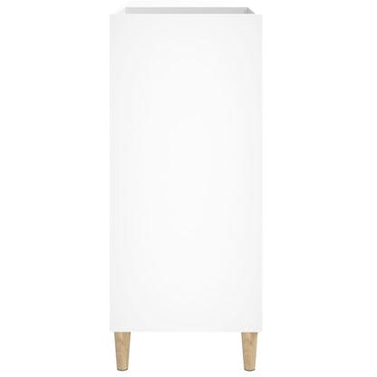 Record Cabinet White 84.5X38X89 Cm Engineered Wood