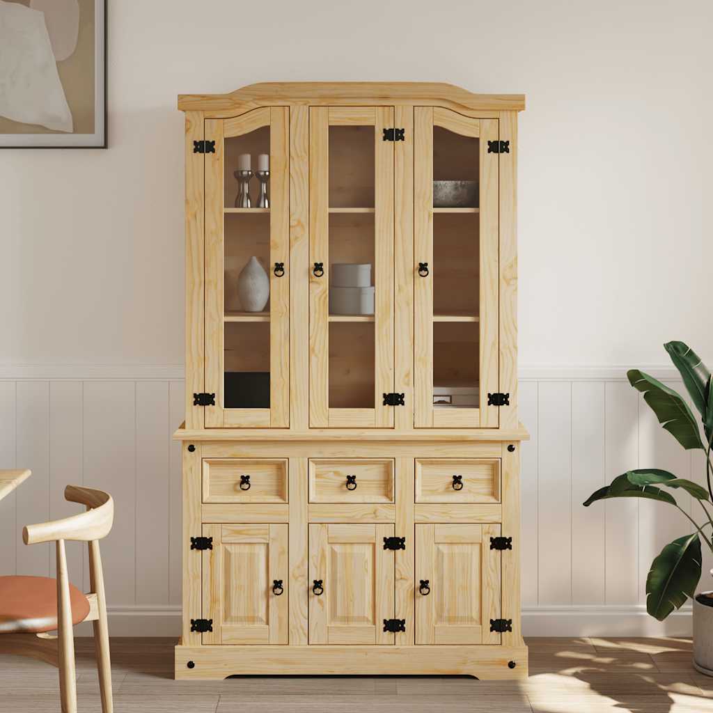 Highboard Corona 112X43X196 Cm Solid Wood Mexican Pine