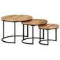 Nesting Tables 3 Pcs Solid Wood Acacia