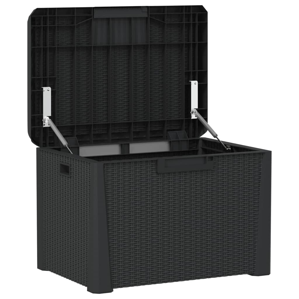 Garden Storage Box With Seat Cushion 125 L Pp