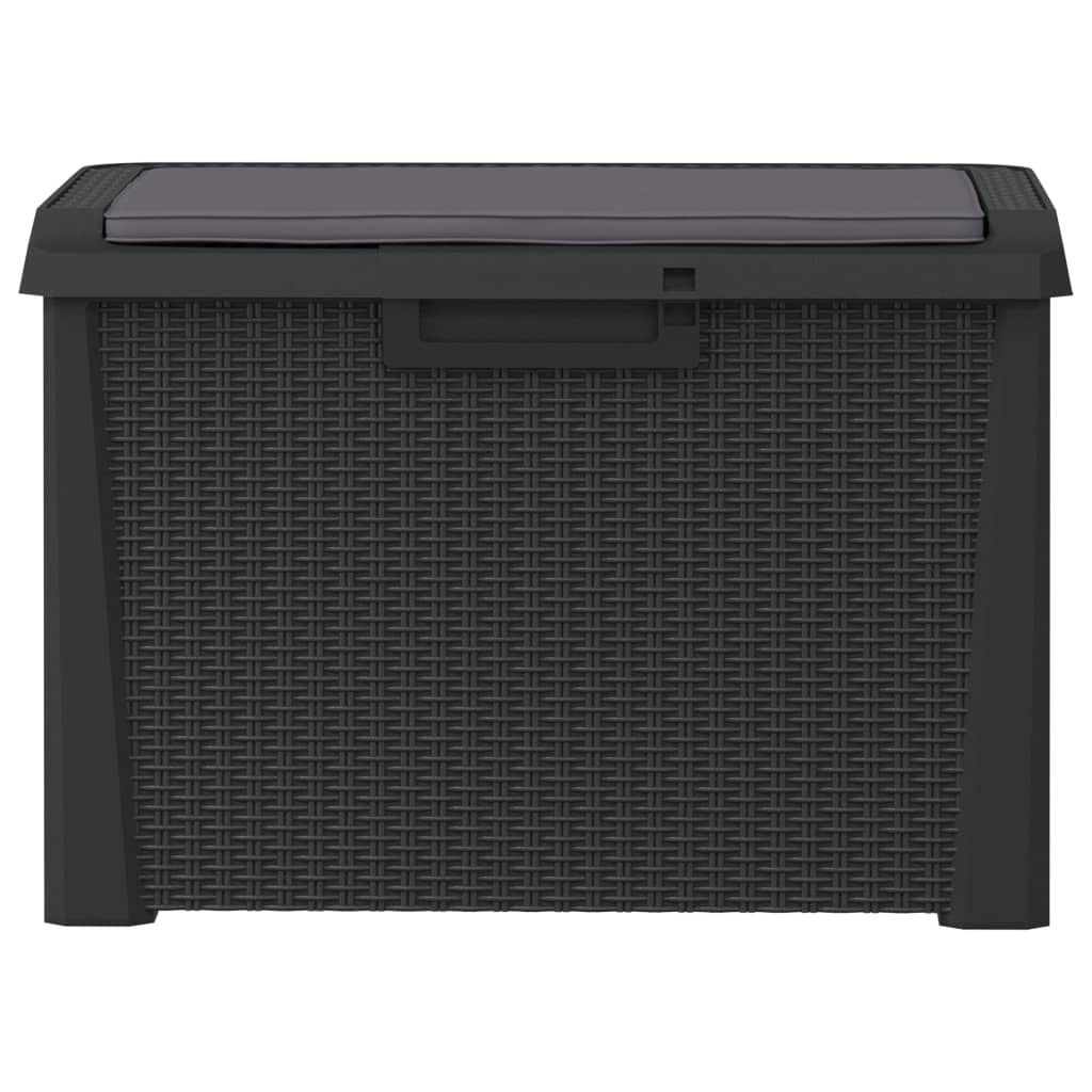 Garden Storage Box With Seat Cushion 125 L Pp