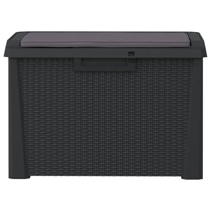 Garden Storage Box With Seat Cushion 125 L Pp