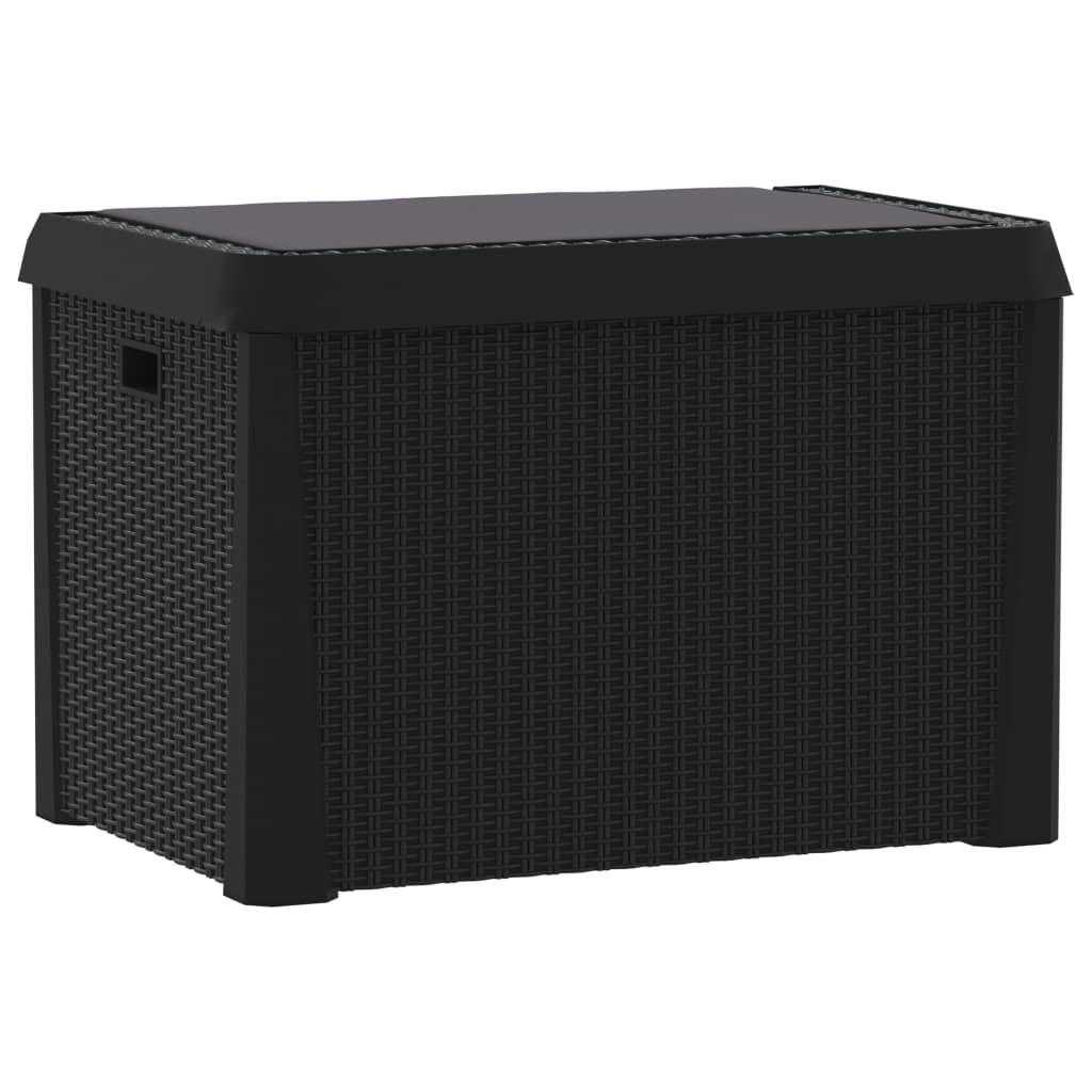 Garden Storage Box With Seat Cushion 125 L Pp