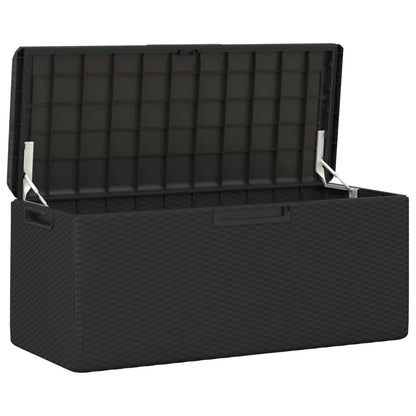 Garden Storage Box With Seat Cushion 350 L Pp