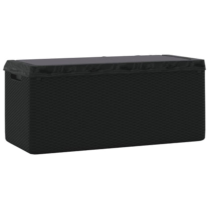 Garden Storage Box With Seat Cushion 350 L Pp