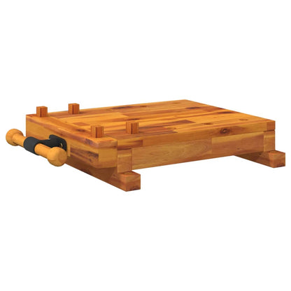 Workbench Tabletop With Vice 52X44X9.5 Cm Solid Wood Acacia
