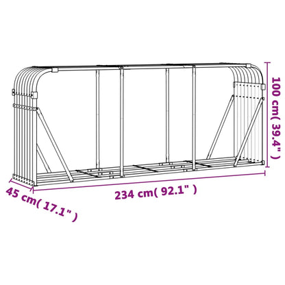 Log Holder Galvanised Steel