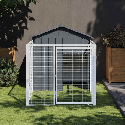 Dog House With Roof Galvanised Steel