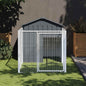 Dog House With Roof Galvanised Steel