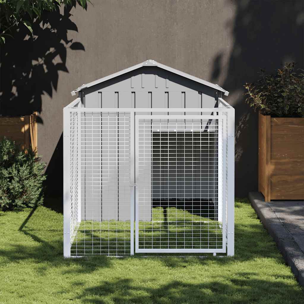 Dog House With Roof Galvanised Steel