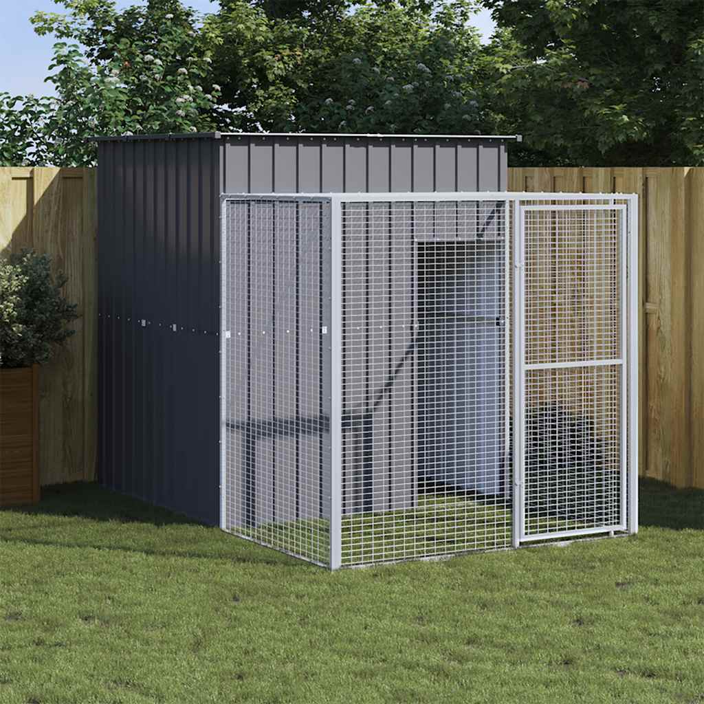 Chicken Cage With Run Galvanised Steel