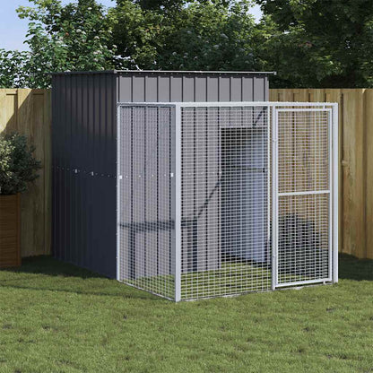 Chicken Cage With Run Galvanised Steel