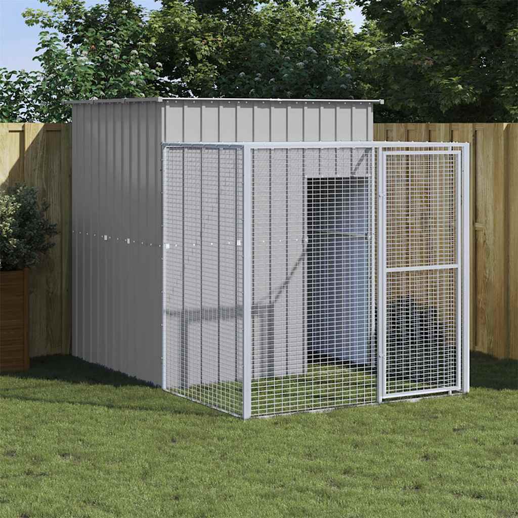 Chicken Cage With Run Galvanised Steel