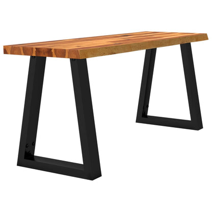 Bench With Live Edge Solid Wood Acacia