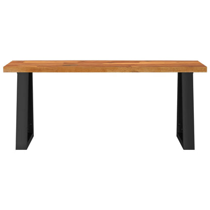 Bench With Live Edge Solid Wood Acacia