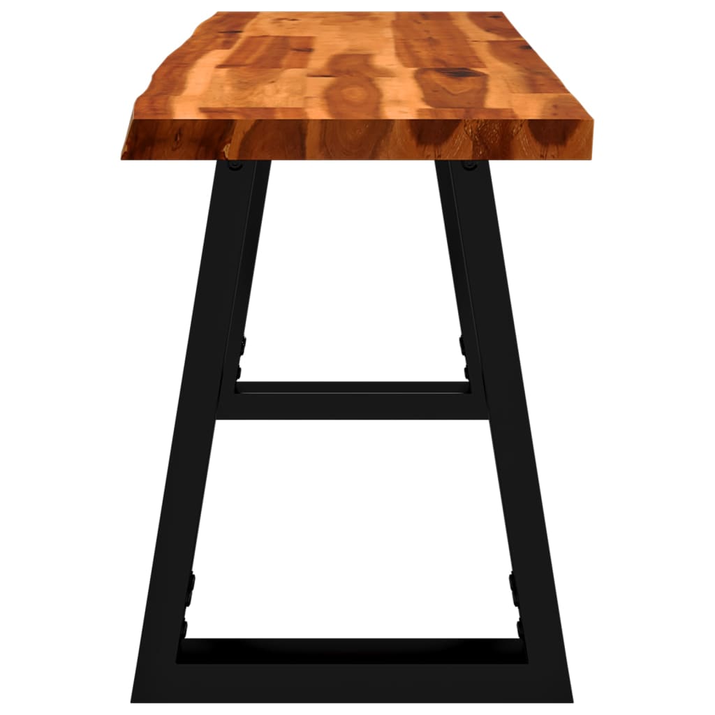 Bench With Live Edge Solid Wood Acacia