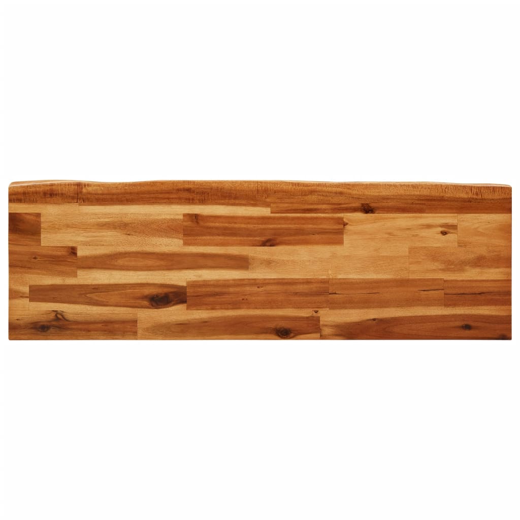Bench With Live Edge Solid Wood Acacia