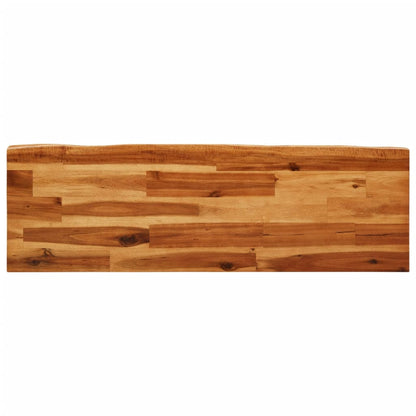 Bench With Live Edge Solid Wood Acacia