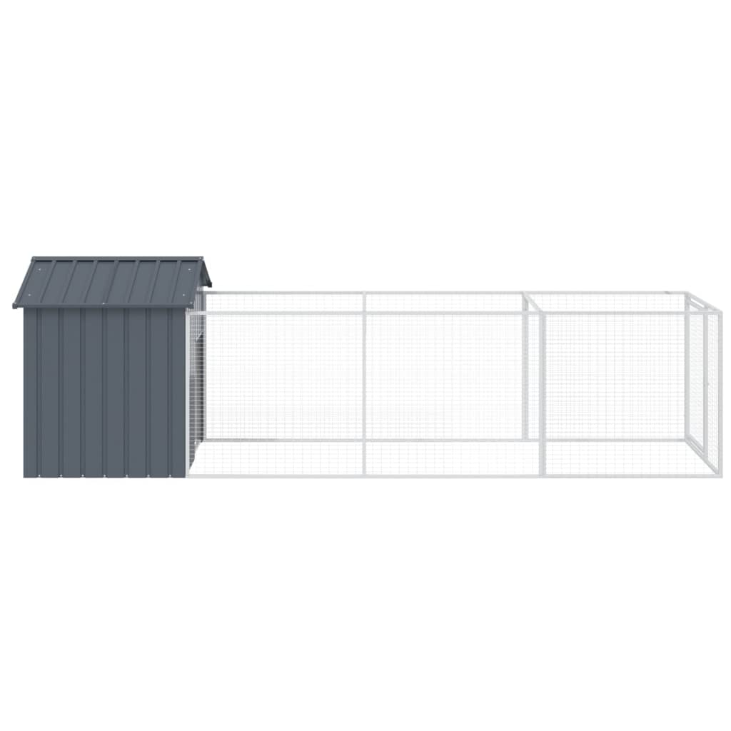 Dog House With Roof Galvanised Steel
