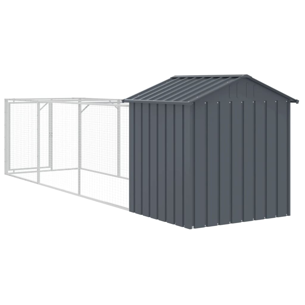 Dog House With Roof Galvanised Steel